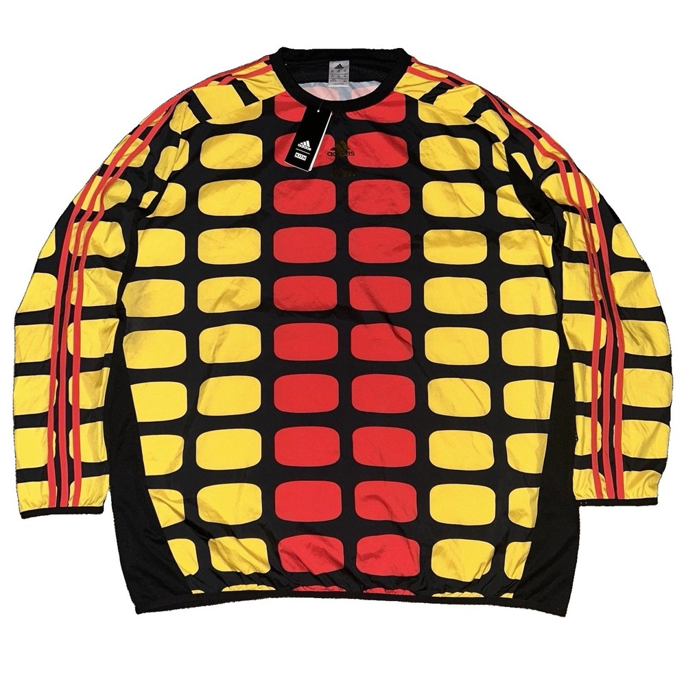 KITH x Adidas Men's Long Sleeve Multicolor Football Soccer Jersey Size XXL Rare